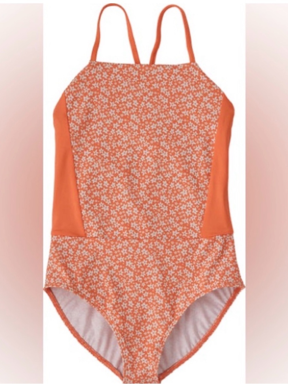 Patagonia Girls Size Medium Swimsuit One Piece Swimwear Summer Girl Floral Swim